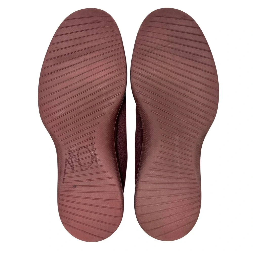Allbirds‎ Wool Runners Sneakers Men 10 Burgundy Maroon Merino Wool Sustainable